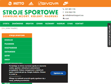 Tablet Screenshot of mettosport.eu